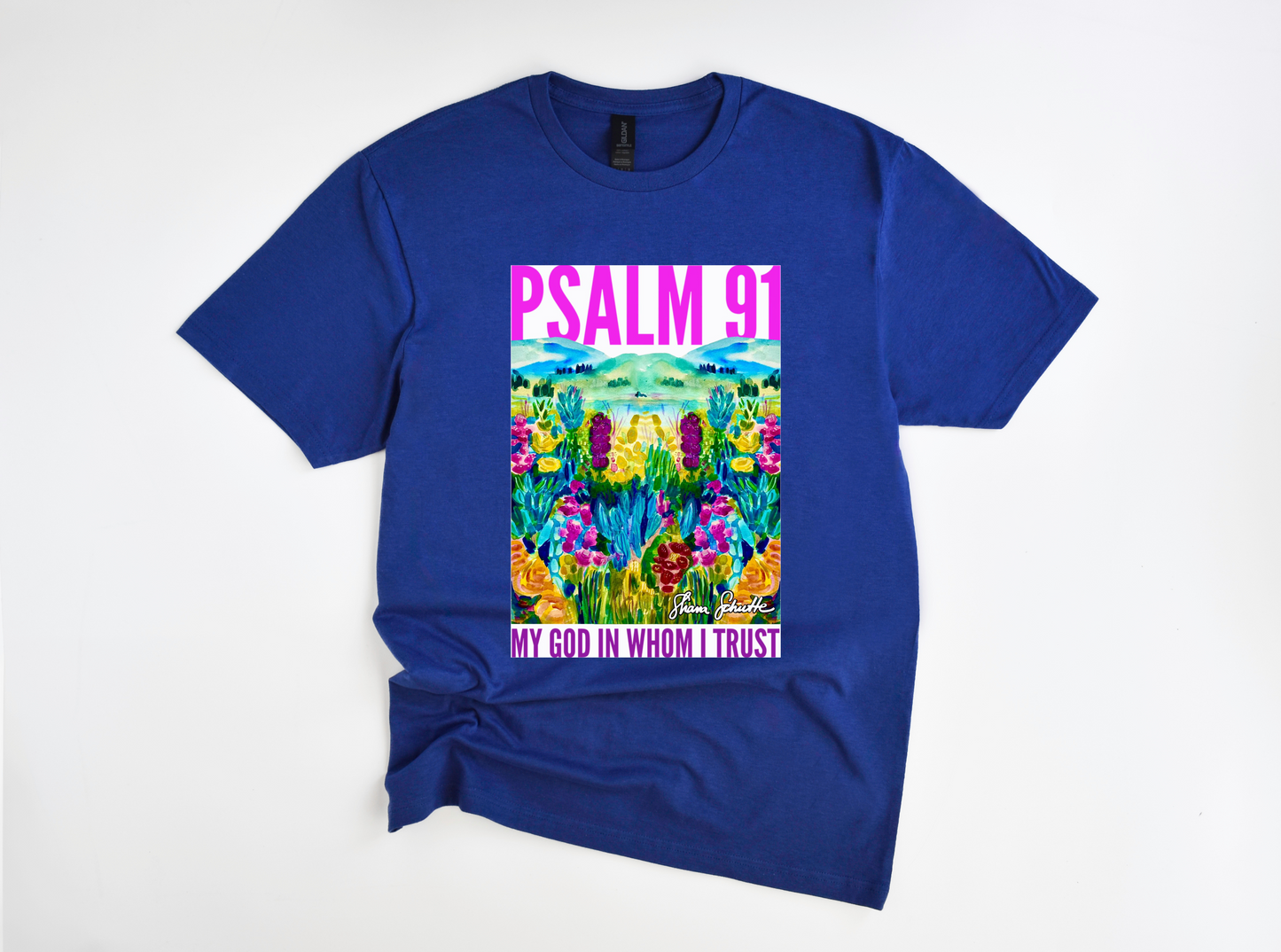 Watercolor Shirt: Psalm 91