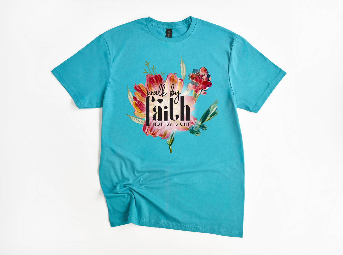 Watercolor Shirt: Walk by Faith