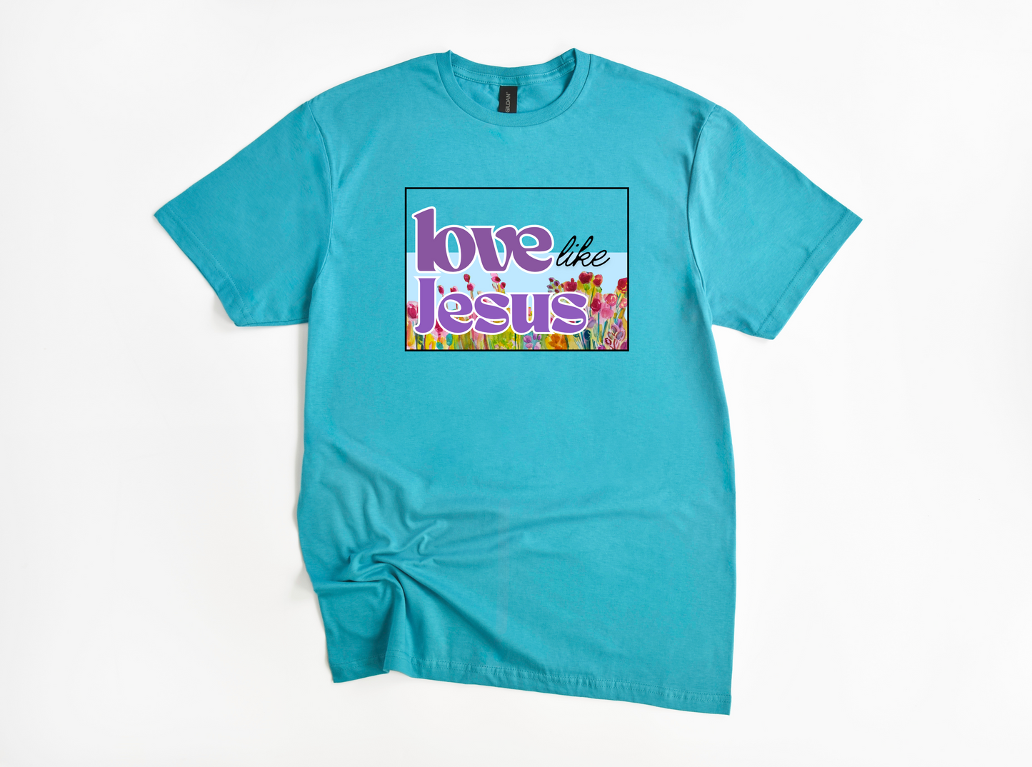 Watercolor Shirt: Love Like Jesus