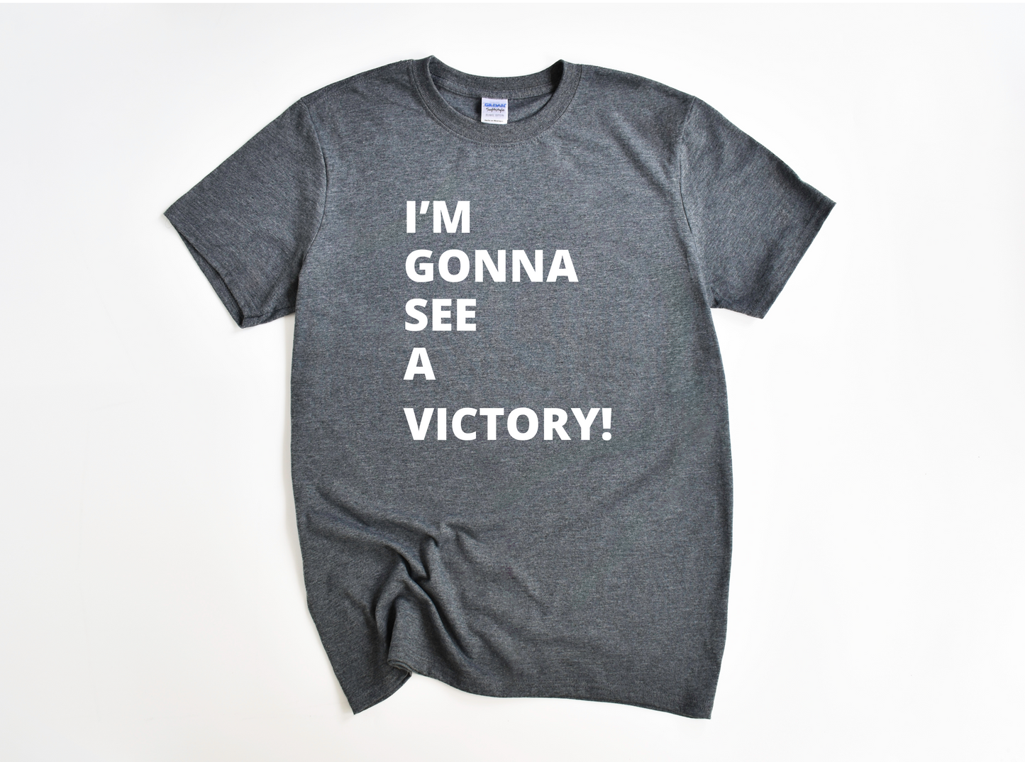 Overcomer Shirt: Gildan Soft Style "I'm Gonna See a Victory" Unisex T-shirt