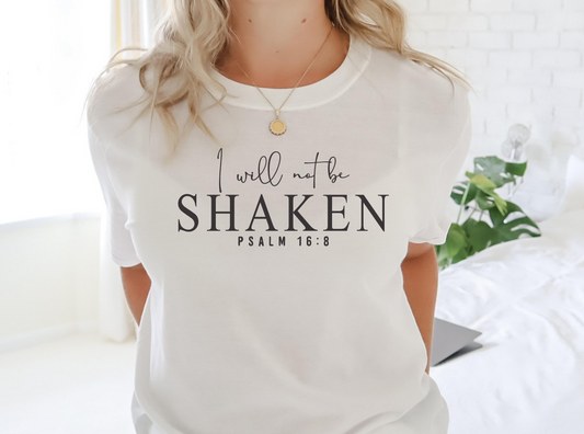 Overcomer Shirt: I Will Not Be Shaken